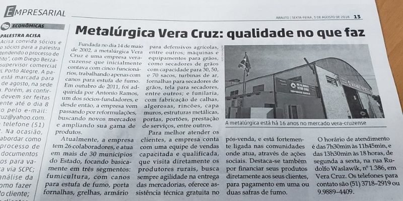 Trabalho da Metalúrgica Vera Cruz, foto 30